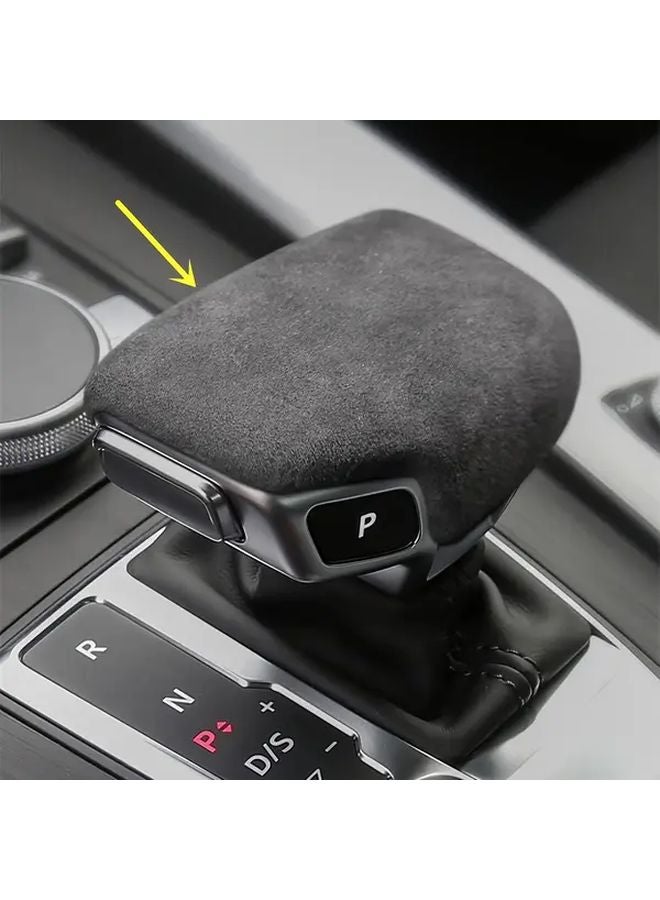 غطية مقبض ناقل الحركة المركزي للسيارة من طراز Suede Carbon Fiber لأودي Q7 RS5 S4 A4 A5 Q5 SQ5 - Image 5